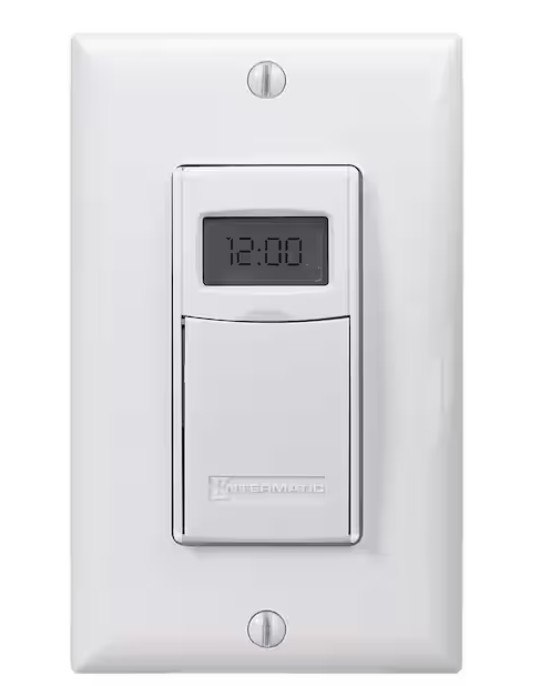 Intermatic 15 Amp 7-Day Indoor In-Wall Astronomic Digital Timer, White