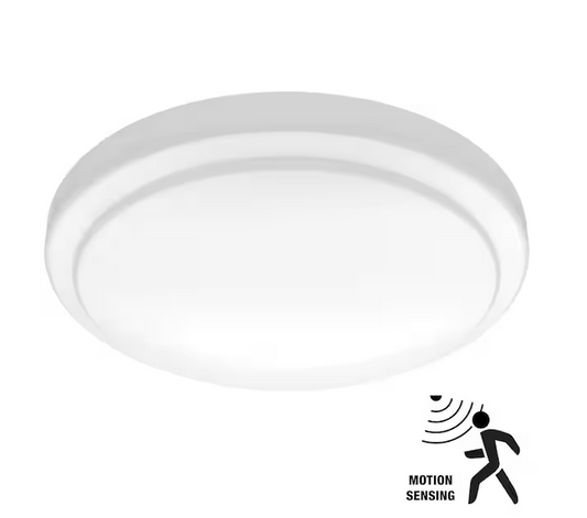 12 in. Motion Sensing Closet Light LED Flush Mount Ceiling Light 1000 Lumens 4000K Bright White Garage Storage Room