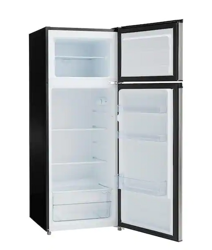 Vissani 7.1 cu. ft. Top Freezer Refrigerator in Stainless Steel Look