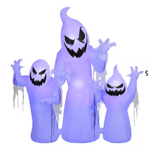 Home Accents Holiday 8 ft. Giant-Sized LED Ghost Trio