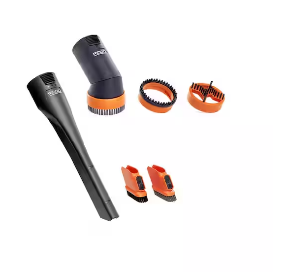 2-1/2 in. MAX2531 NXT Max Crevice Tool, Dusting Brush Shop Vacuum Attachments with Shoes for RIDGID NXT Wet Dry Vacs