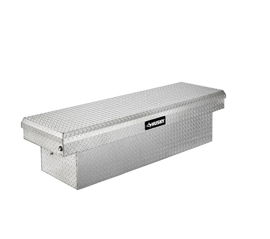 Husky 71.36 in. Diamond Plate Aluminum Full Size Crossbed Truck Tool Box