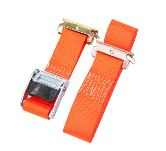 Cargo Smart 2 in. x 12 ft. 2000 lbs. Orange Cambuckle Ratchet Strap for X-Track/E-Track Systems
