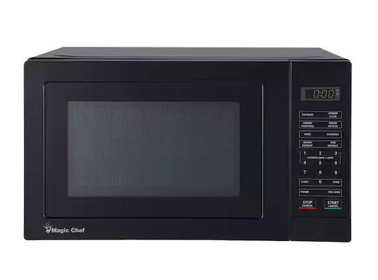 Magic Chef 17.3 in. W, 0.7 cu. ft. Countertop Microwave in Black with 700-Watt Cooking Power