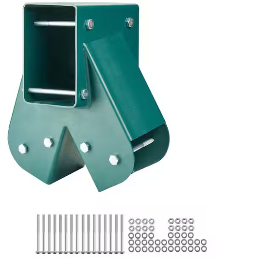 A-Frame Swing Set Brackets,  Carbon Steel, Mounting Hardware,4x4 Legs 4x6 Beam