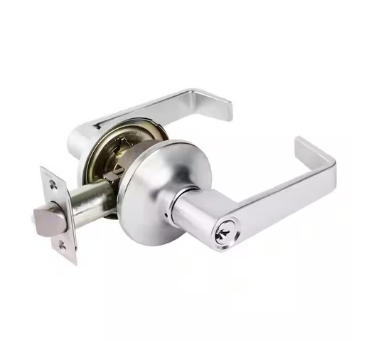 Universal Hardware Light Duty Commercial Storeroom Lever, ADA, UL 3-Hour Fire, ANSI Grade 2, Satin Chrome Finish