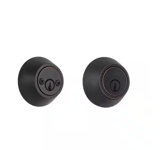 Defiant Aged Bronze Double Cylinder Deadbolt