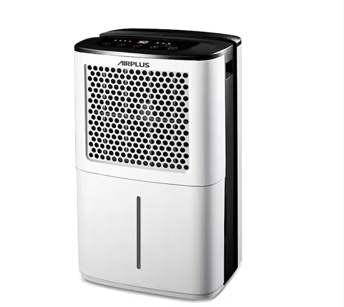 Edendirect 50 pt. 2,000 sq. ft. Dehumidifier with Bucket and Drain Hose for Bathroom, with Auto Defrost, Variable Speed (White)