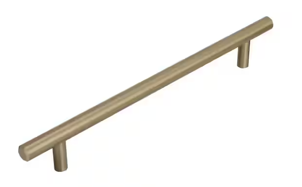 Amerock Bar Pulls 7-9/16 in. (192mm) Modern Golden Champagne Bar Cabinet Pull