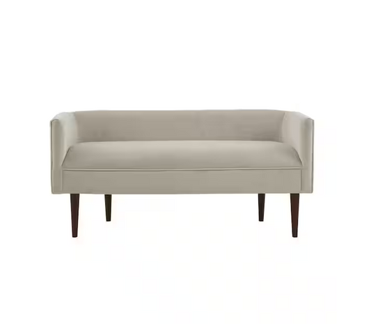Madison Park Lovisa Cream Dining Bench 49 in. W x 19.5 in. D x 23.75 in. H Accent Bench