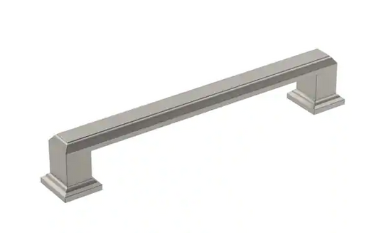 Amerock Appoint 5-1/16 in. (128mm) Traditional Satin Nickel Bar Cabinet Pull