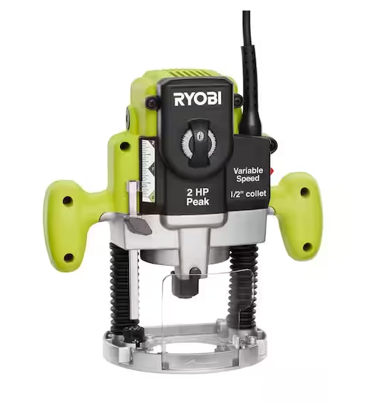 Ryobi 10 Amp 2 HP Plunge Base Corded Router