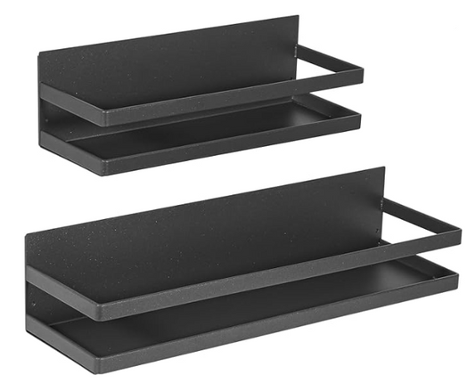 Large Spice Rack for Refrigerator, 2 Pack Strong Magnetic Shelves