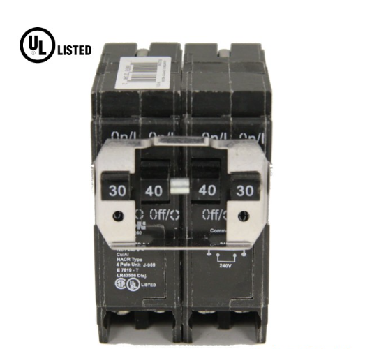 EATON BREAKER BQC QUAD 30A/40A 2POLE