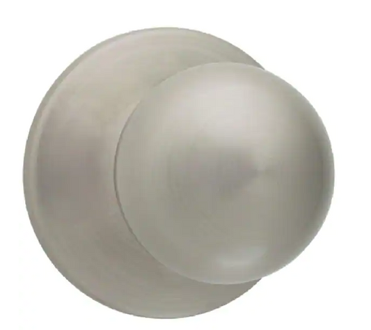 Polo Satin Nickel Hall/Closet Door Knob Featuring Microban Antimicrobial Technology