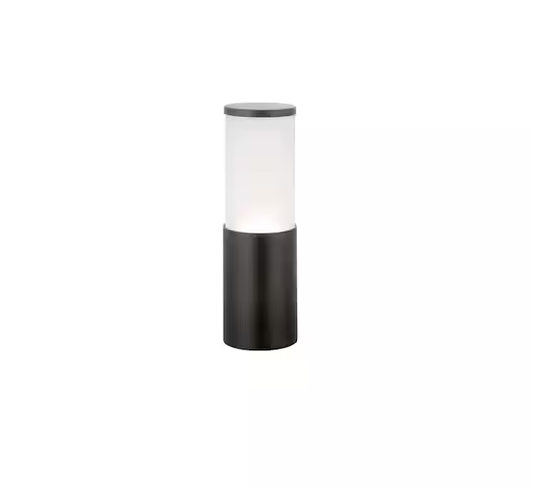 Hartford 351 Lumen Low Voltage Millennium Black LED Smart Outdoor Bollard Light Powered by Hubspace