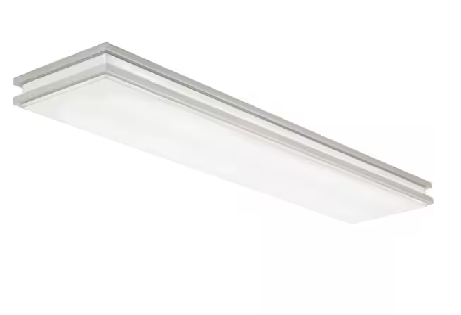 Lithonia Lighting Brushed Nickel Linear Saturn LED Flush Mount