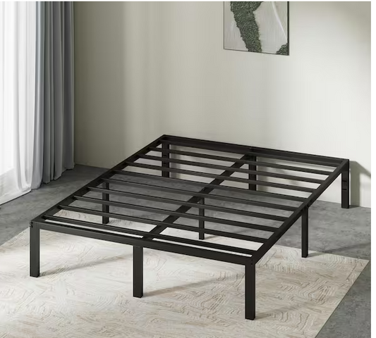 Zinus Classic 14 in. Black Metal Full Platform Bed Frame