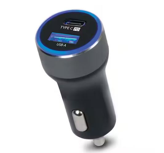 Tech and Go 2-Port Car Charger, PD