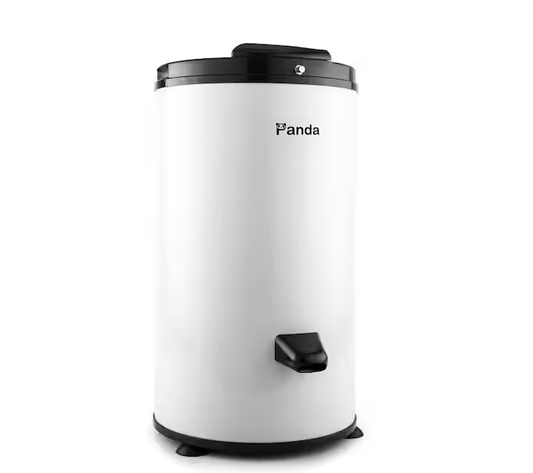 Panda 3200 RPM Ultra-Fast Portable Spin Dryer Stainless Steel, 110-Volt / Capacity 0.6 cu. ft., White