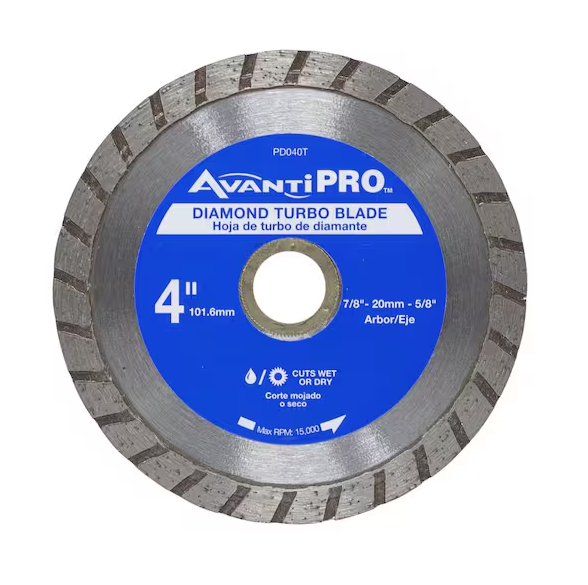 Avanti Pro 4 in. Turbo Diamond Blade