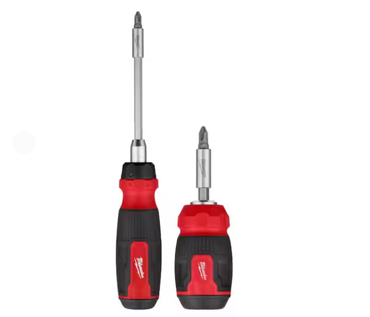 14-in-1 Ratcheting Multi-Bit and 8-in-1 Compact Multi-Bit Screwdrivers (2-Pack)