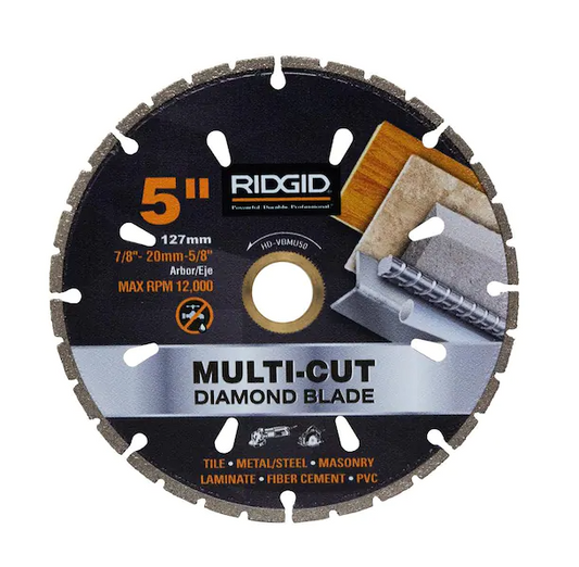 RIDGID 5 in. Diamond Multi-Cutting Blade