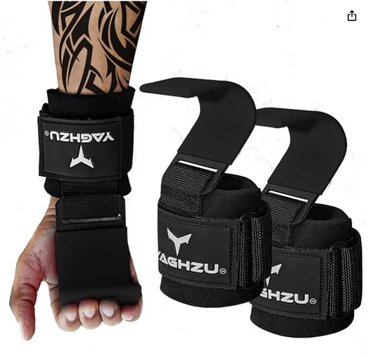 Weight Lifting Hooks, Padded Weight Lifting Straps Wrist Straps