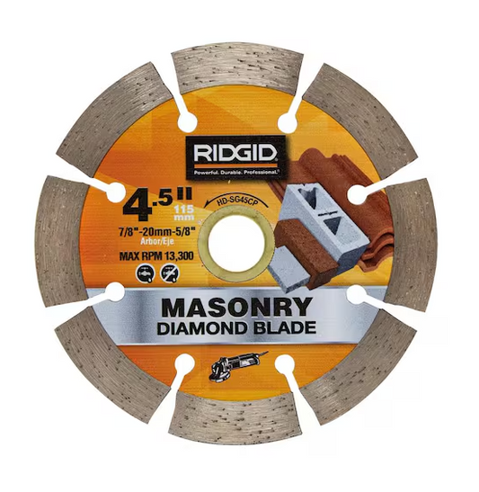 RIDGID 4-1/2 in. Segmented Diamond Blade