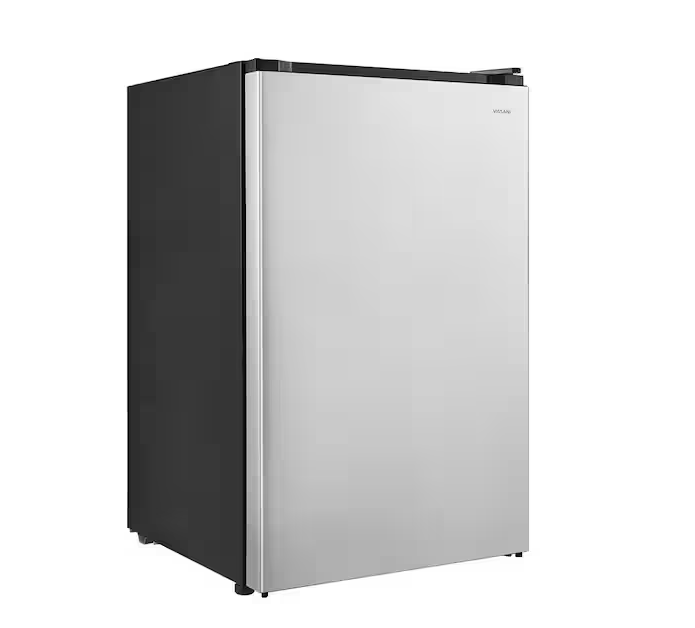 Vissani 4.3 cu. ft. Mini Refrigerator in Stainless Steel, ENERGY STAR