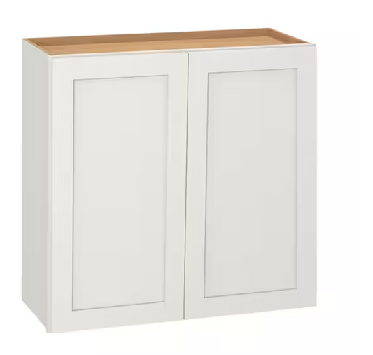 Hampton Bay Westfield Feather White Assembled Wall Kitchen Cabinet (30 in. W x 12 in. D x 30 in. H)