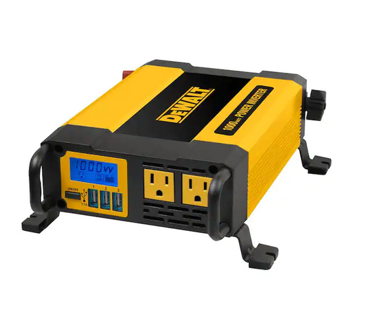 Dewalt 1000-Watt Portable Car Power Inverter with Triple USB Ports