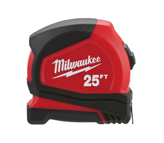 Compact 25 ft. SAE Tape Measure with Fractional Scale and 9 ft. Standout