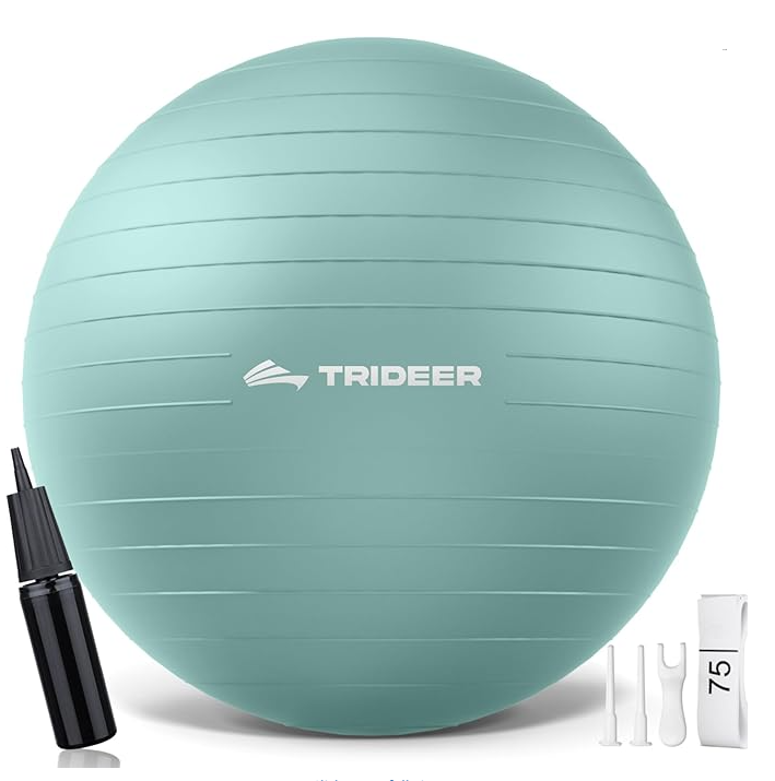 Yoga Ball - Exercise Ball for Workout Pilates Stability