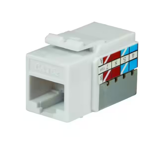 Category 5e Jack - White (25-Pack)