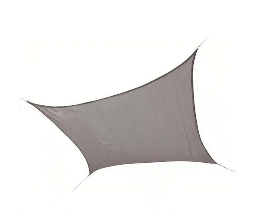 12 ft. x 12 ft. Stone Gray Square Shade Sail