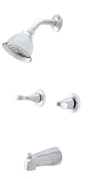 Moen Adler 2-Handle 1-Spray Tub and Shower Faucet in Chrome (Valve Included)