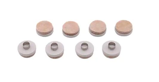 Everbilt 1 in. Beige Round Felt Nail-On Furniture Glides for Floor Protection (8-Pack)