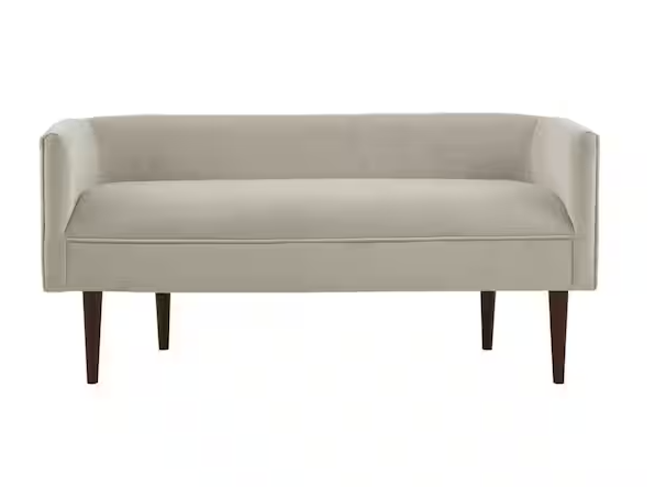 Madison Park Lovisa Cream Dining Bench 49 in. W x 19.5 in. D x 23.75 in. H Accent Bench