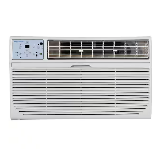 Keystone 12,000 BTU 115V Through-The-Wall AC Remote Dehumidifier Sleep Mode 24H Timer for Rooms up to 550 Sq. Ft.