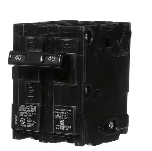 Siemens 40 Amp Double-Pole Type QP Circuit Breaker