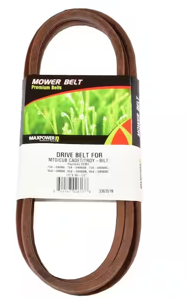 Deck Drive Belt for MTD, Cub Cadet, Troy-Bilt Mowers Replaces OEM #'s 754-04060,754-04060B, 754-04060C, 954-04060