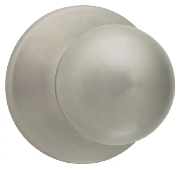 Kwikset Polo Satin Nickel Hall/Closet Door Knob Featuring Microban Antimicrobial Technology