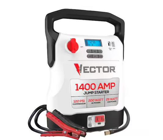1400 Amp Jump Starter, Compressor, USB and AC Power