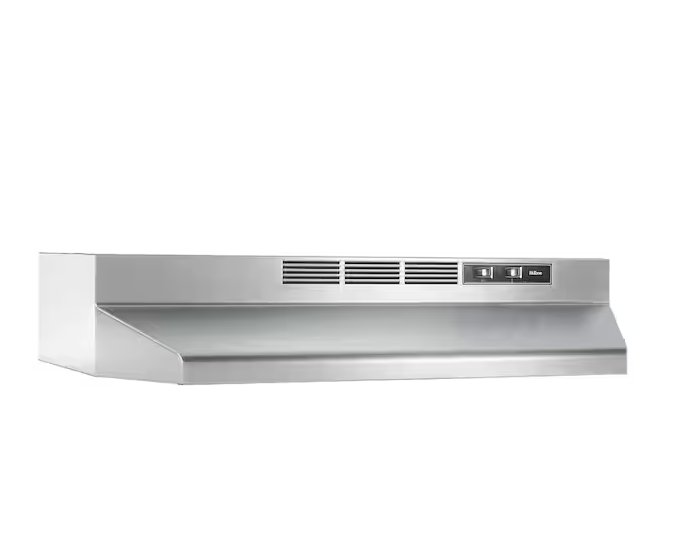 NuTone RL6200 Series 30 in. Ductless Under Cabinet Range Hood with Light in Stainless Steel