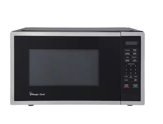 Magic Chef 0.9 cu. ft. 900-Watt Countertop Microwave in Stainless Steel