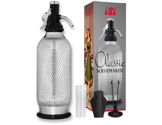 iSi North America Classic Sodamaker, 1 Quart - Stainless Steel