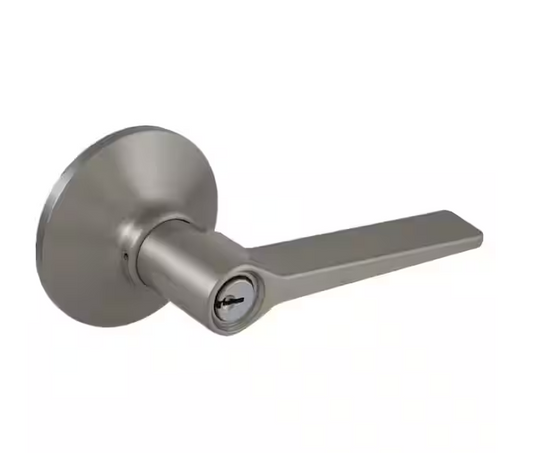 Defiant Freedom Satin Nickel Keyed Entry Door Lever