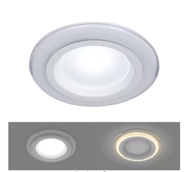 HALO RL4-DM 4 in. White New Construction Integrated LED Recessed Night Light Retrofit Module Kit w/Selectable CCT 750 Lumens