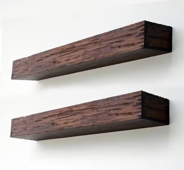 Northbeam 24 in. Distressed Floating Shelves (2-Piece)